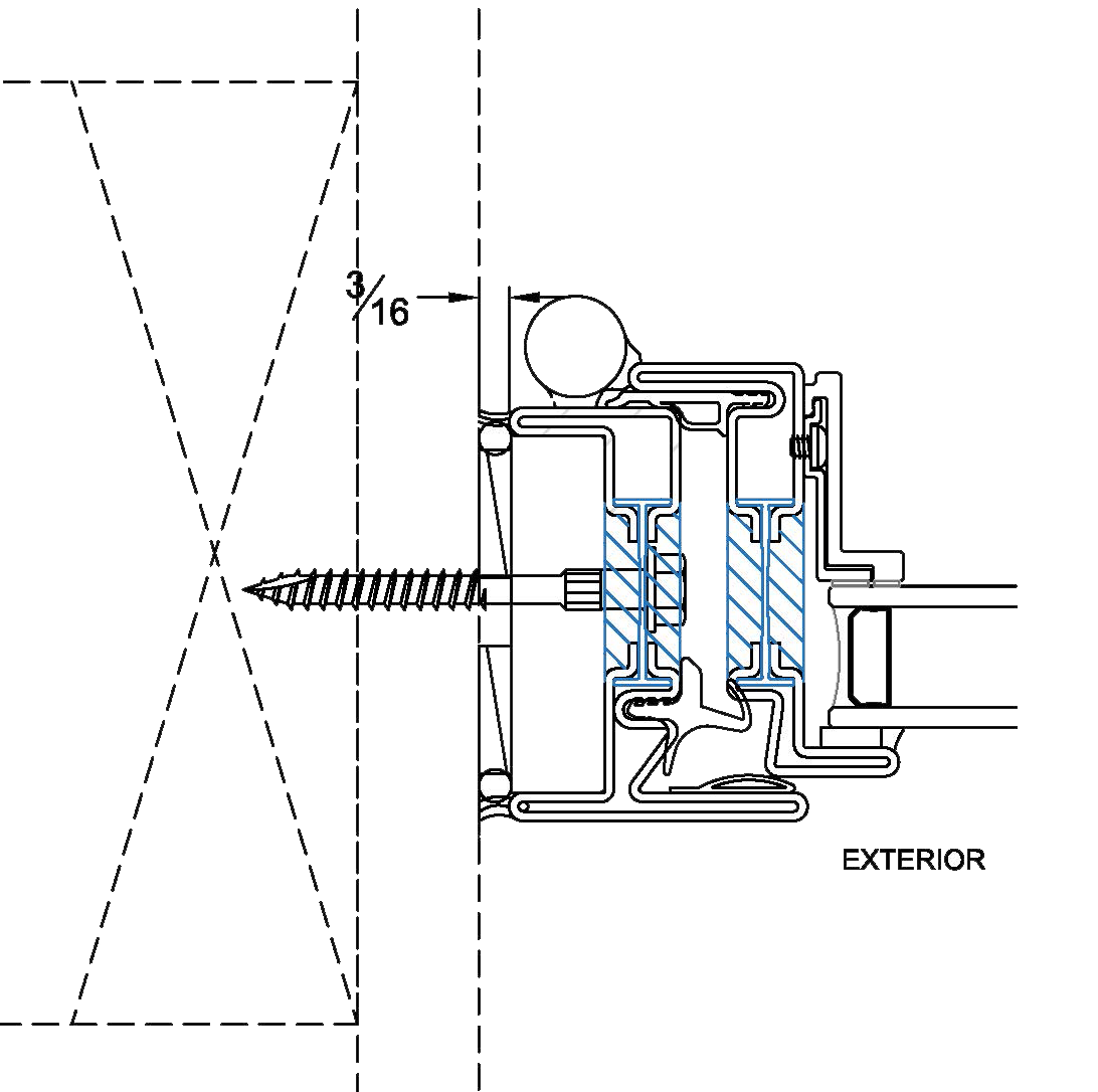 Inswing - slip in fit