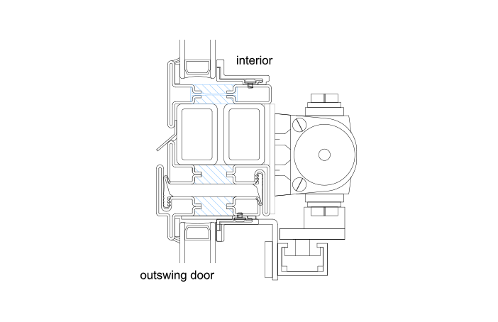 C - Interior Mount - Parallel Arm for Outswing